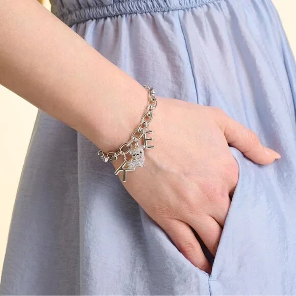 Sterling Gold Bulldog breed charm plated option cubic zirconia Necklace Jewelry - Picture 2 of 5